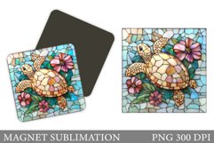 Turtle Magnet Design. Turtle Sublimation Product Image 1