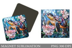 Turtle Magnet Design. Turtle Sublimation Product Image 1