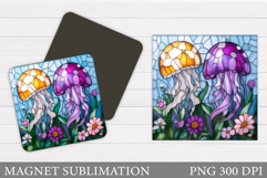 Jellyfish Magnet Design. Sea Magnet Sublimation Product Image 1