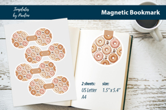 Donut &amp; Coffee Magnetic Bookmark for Journaling and Reading Product Image 1