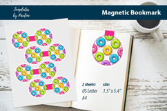 Donut Magnetic Bookmark Printable for Journaling and Reading Product Image 1
