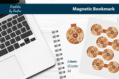 Donut &amp; Coffee Magnetic Bookmark for Journaling and Reading Product Image 2