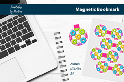 Donut Magnetic Bookmark Printable for Journaling and Reading Product Image 2
