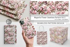 Digital Paper Magnolia Pattern Product Image 1