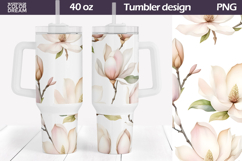 Magnolia Tumbler 40 Oz | Spring Flowers 40 OZ Product Image 1