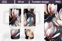 Magnolia Tumbler 40 Oz | Spring Flowers 40 OZ Product Image 1