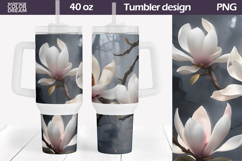 Magnolia Tumbler 40 Oz | Spring Flowers 40 OZ Product Image 1