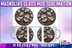Magnolias Mug Sublimation | 11 oz 15 oz Mug | PNG File Product Image 1