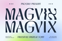 Magvix - Freestyle Display Font Product Image 1