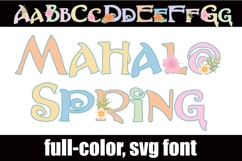 Mahalo Spring Color Font Product Image 1