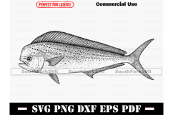 Mahi Mahi SVG PNG EPS PDF DXF Product Image 1
