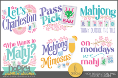 Fun American Mahjong Sublimation and Sticker Designs Product Image 2