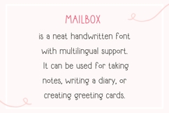 Mailbox Neat Handwritten Font with Multilingual Support Product Image 2
