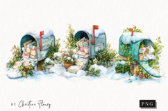 Christmas Mailbox Clipart | Christmas PNG Product Image 1