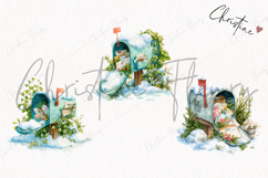 Christmas Mailbox Clipart | Christmas PNG Product Image 3