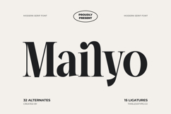 Mailyo - Modern Serif Font Product Image 1
