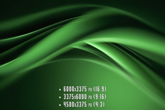 Green Abstract Background With Smooth Flowing Lines Product Image 1