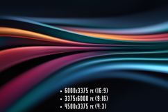 Colorful Lines Create Smooth Patterns in Abstract Design Product Image 1