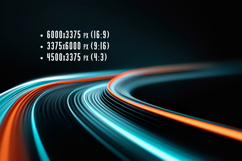 Curved Lines of Light Create an Abstract Background Design Product Image 1