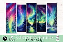 Northern Lights Printable Bookmark Product Image 1
