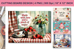 Country farmhouse Kitchen Cutting Board Design Product Image 1