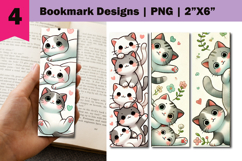 Funny Cat Bookmarks, Funny Cartoon Cat Bookmarks Product Image 1