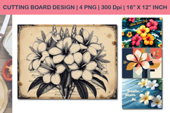 Floral Kitchen Cutting Board Design, flower bouquet Product Image 1