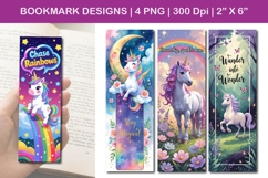 Funny unicorn Bookmarks, Funny Cartoon unicorn Bookmarks Product Image 1