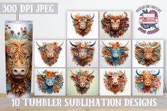 3D Tumbler Wrap BUNDLE vol 2 Paper cut 90 Designs 20 OZ Product Image 6