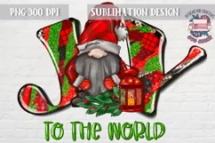 Joy to the world Christmas Sublimation design PNG Product Image 1