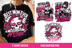 Mom Life PNG Bundle 3 Designs, Funny Mom Quotes Sublimation Product Image 1