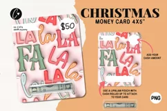 3D Inflated Christmas Money Card PNG | Christmas Printable Product Image 1