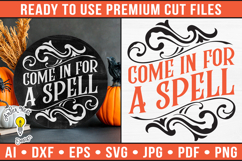 Come in for a spell | Halloween Round Sign Product Image 1