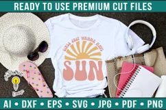 Girls just wanna have sun | Retro summer SVG Product Image 1