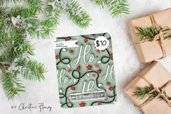 3D Inflated Christmas Money Card PNG | Christmas Printable Product Image 3