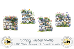 Watercolor PNG 300dpi Garden Walls 1 Product Image 1