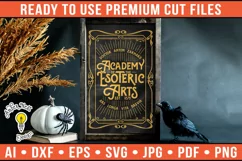 Academy of the Esoteric Arts | Vintage Halloween Sign Product Image 1
