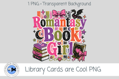 Romantasy Book Girl Bookish PNG Graphic Product Image 2