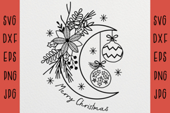 Christmas moon svg, Flower moon svg, Christmas toys svg, Product Image 1