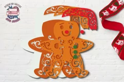 Christmas money card | Gingerbread man card Holder|Layered Product Image 2