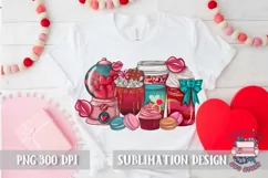 Valentine's Coffee PNG Sublimation Lovers design PNG Latte Product Image 2