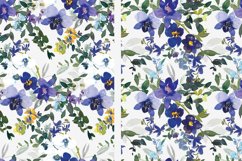 Watercolor Purple &amp; White Orchid Clipart Huge Set Product Image 13