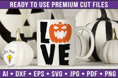 LOVE Jack O&#039;Lantern | Halloween SVG Product Image 1