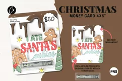 3D Inflated Christmas Money Card PNG | Christmas Printable Product Image 1