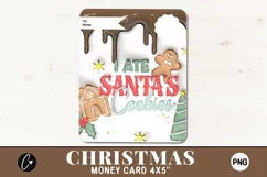 3D Inflated Christmas Money Card PNG | Christmas Printable Product Image 2
