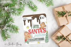 3D Inflated Christmas Money Card PNG | Christmas Printable Product Image 3