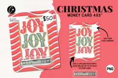 3D Inflated Christmas Money Card PNG | Christmas Printable Product Image 1