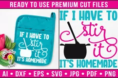 If I have to stir it its homemade | Funny baking svg Product Image 1