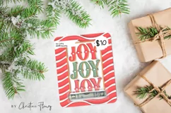 3D Inflated Christmas Money Card PNG | Christmas Printable Product Image 3