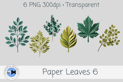PNG Paper Leaves 6 Product Image 1